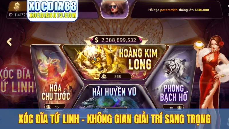 Xóc đĩa tứ linh